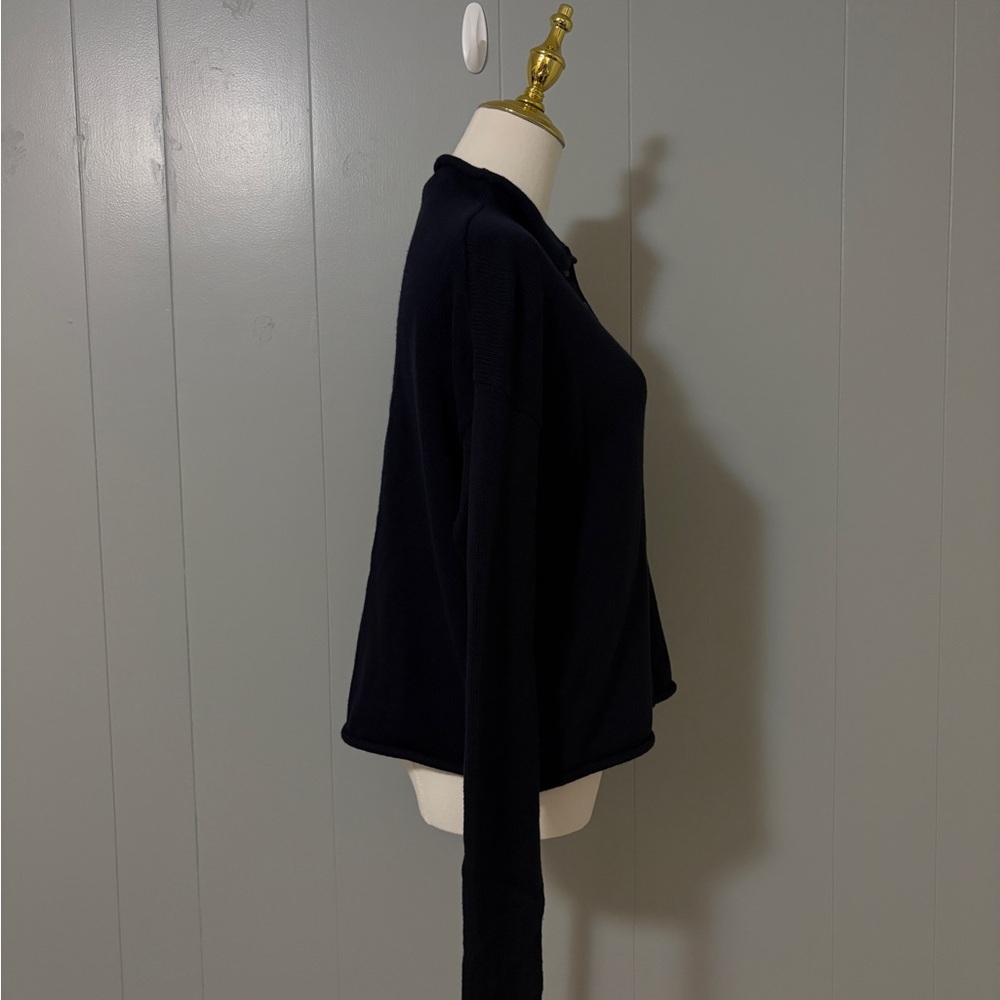 Alex Mill Taylor Cardigan Navy Cotton Cashmere Small NWT Preppy Classic Capsule - Picture 8 of 16